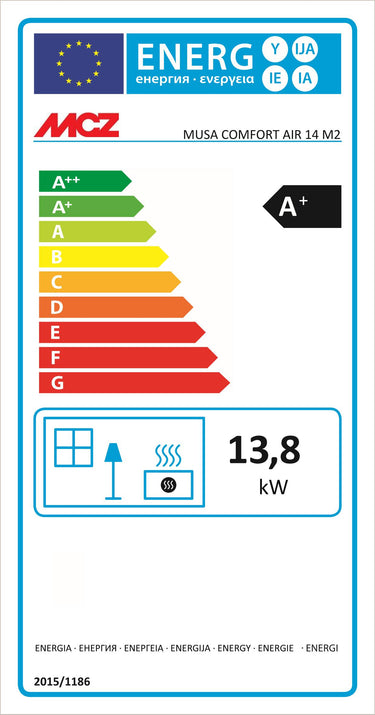 Corpo stufa a pellet MCZ Musa Comfort Air 14 M2+