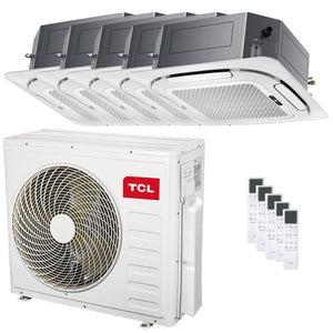 Condizionatore TCL Cassetta 4 vie Serie S penta split 9000+9000+9000+12000+18000 BTU inverter A++