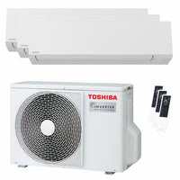 Condizionatore Toshiba SHORAI Edge White trial split 9000+9000+12000 BTU inverter A+++ wifi unità esterna 5.2 kW