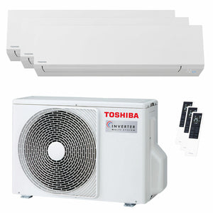 Condizionatore Toshiba SHORAI Edge White trial split 9000+9000+12000 BTU inverter A+++ wifi unità