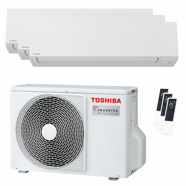 Condizionatore Toshiba SHORAI Edge White trial split 9000+9000+12000 BTU inverter A+++ wifi unità esterna 5.2 kW