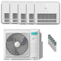 Condizionatore Hisense Console AKT penta split 9000+9000+9000+9000+9000 BTU inverter A++ unità esterna 10 kW