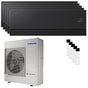 Condizionatore Samsung WindFree Première penta split 9000+9000+9000+9000+12000 BTU inverter A++ wifi unità esterna 10 kW Soapstone Charcoal