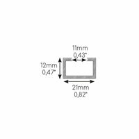 Supporto a pavimento Gia SUMO LC 450/21 antivibrante 160x90x450 mm con profilo 21 mm