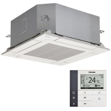 Condizionatore Toshiba Cassetta compatta U2 a 4 vie trial split 9000+12000+16000 BTU inverter A+++  unità esterna 7 kW