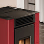 Stufa a pellet Cadel Cristal 6 ad aria 5,5 kW - WiFi ROSSO