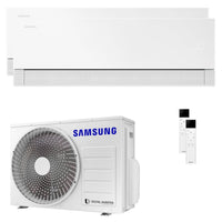 Condizionatore Samsung WindFree Première dual split 9000+18000 BTU inverter A++ wifi unità esterna 5.2 kW Essential White