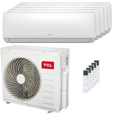 Condizionatore TCL Elite F2 penta split 9000+9000+12000+12000+18000 BTU inverter A++ wifi unità esterna 12.2 kW