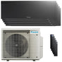 Condizionatore Daikin Emura 3 penta split 7000+7000+7000+7000+7000 BTU inverter A+ wifi unità esterna 7.8 kW Nero