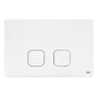 Placca doppio tasto OLI PLAIN Bianco