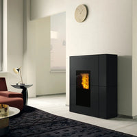 Stufa a pellet Edilkamin Blade2 H 22 Up 22,8 kW Idro WiFi Nero Edilkamin