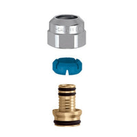 Raccordo multistrato serie 679 cromato allacci 16x2 - 23 p.1,5 per valvole e detentori Caleffi
