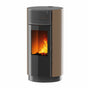 Stufa a pellet Girolami Round 9 8 kW ad aria WiFi - Bronzo