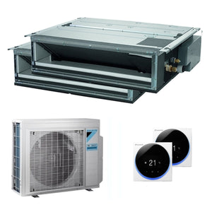 Condizionatore Daikin canalizzabile Mini Sky FDXM-F9 dual split 18000+18000 BTU inverter A++ esterna