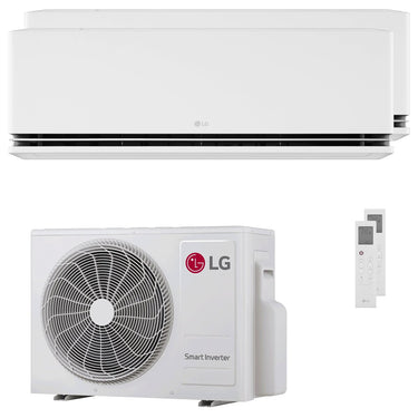 Condizionatore LG DUALCOOL Premium AI dual split 9000+9000 BTU inverter A+++ wifi unità esterna 4.7 kW
