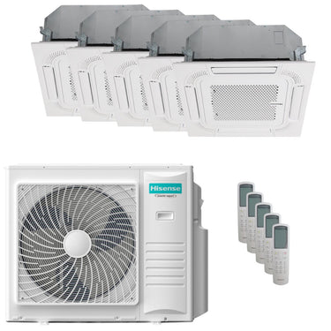 Condizionatore Hisense Cassetta ACT penta split 9000+9000+9000+12000+12000 BTU inverter A++ unità esterna 10 kW