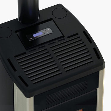 Stufa a pellet Cadel Atena Plus 12 ad aria canalizzata 12 kW - WiFi MAIOLICA AVORIO