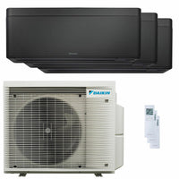 Condizionatore Daikin Stylish Total Black trial split 9000+9000+15000 BTU inverter A++ wifi unità esterna 6.8 kW