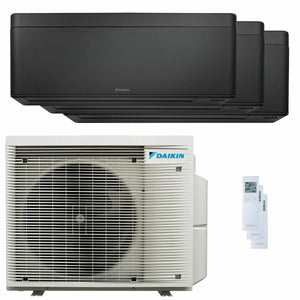 Condizionatore Daikin Stylish Total Black trial split 7000+9000+15000 BTU inverter A+++ wifi unità