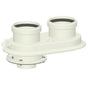 Kit sdoppiato scarico fumi universale ø 80/80 per caldaie a condensazione in PP - PABSD 06 D80