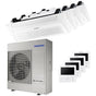 Condizionatore Samsung Cassetta WindFree 1 Via quadri split 12000+12000+12000+12000 BTU inverter A++ unità esterna 10,0 kW