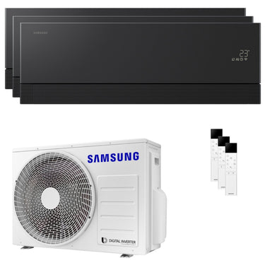 Condizionatore Samsung WindFree Première trial split 7000+7000+7000 BTU inverter A++ wifi unità esterna 5.2 kW Soapstone Charcoal