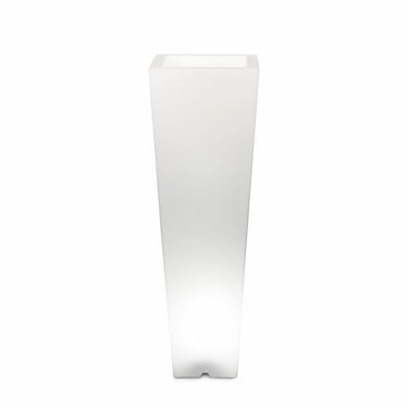Vaso luminoso Arkema Quadro 86 SL in resina LLDPE quadrato 86 cm