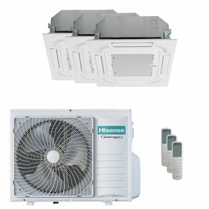 Condizionatore Hisense Cassetta ACT trial split 12000+12000+12000 BTU inverter A++ unità esterna 8