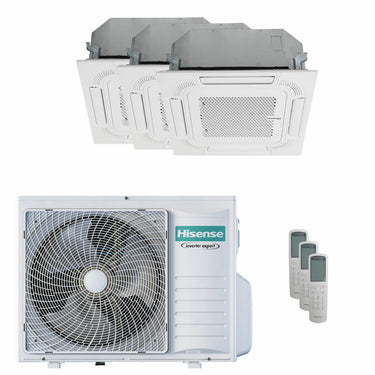 Condizionatore Hisense Cassetta ACT trial split 12000+12000+12000 BTU inverter A++  unità esterna 8 kW  2023