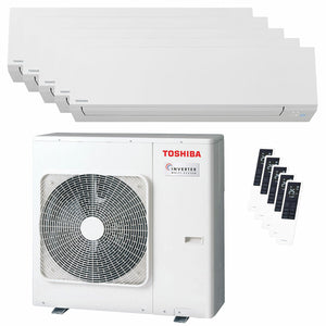 Condizionatore Toshiba SHORAI Edge White penta split 9000+9000+9000+9000+16000 BTU inverter A++ wifi