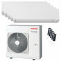 Condizionatore Toshiba SHORAI Edge White penta split 9000+9000+9000+12000+12000 BTU inverter A++ wifi unità esterna 10 kW