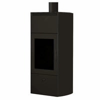 Stufa a legna Edilkamin Flamma 14 kW Idro Bianco panna Edilkamin