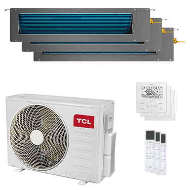 Condizionatore TCL Canalizzabile Serie D trial split 9000+9000+12000 BTU inverter A++ wifi unità esterna 7.9 kW