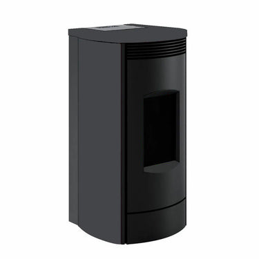 Stufa a pellet Caminetti Montegrappa Alpina M MW24 19,7 kW Idro Bordeaux Lucido Caminetti Montegrappa