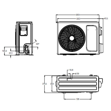 Condizionatore Grundig PROLOGUE GR-4 12000 BTU  R32 Inverter WiFi A++/A+
