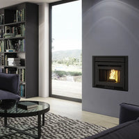 Inserto a pellet per camino PELLEK80 EVO2 EK63 - gruppo Edilkamin - 8 kW ad aria WiFi EK63