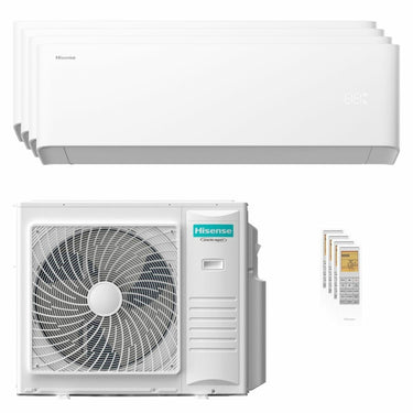 Condizionatore Hisense Uni HB quadri split 9000+12000+12000+18000 BTU inverter A++ wifi unità esterna 10 kW