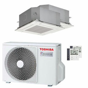 Condizionatore Toshiba Cassetta compatta U2 a 4 vie dual split 9000+9000 BTU inverter