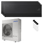 Condizionatore Samsung WindFree Première quadri split 9000+12000+12000+12000 BTU inverter A++ wifi unità esterna 10 kW Soapstone Charcoal