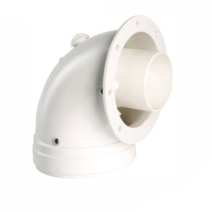 Curva di partenza coassiale 90° con passo 45° ø 100/60 mm per caldaie a condensazione Ferroli