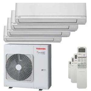 Condizionatore Toshiba Shorai R32 quadri split 5000+5000+5000+5000 BTU inverter A++ unità esterna 8,