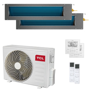 Condizionatore TCL Canalizzabile Serie D dual split 9000+9000 BTU inverter A++ wifi unità