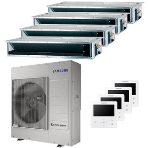 Condizionatore Samsung canalizzabile quadri split 9000+12000+12000+12000 BTU inverter A++ unità este