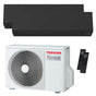 Condizionatore Toshiba SHORAI Edge Black dual split 9000+9000 BTU inverter A++ wifi unità esterna 5.2 kW