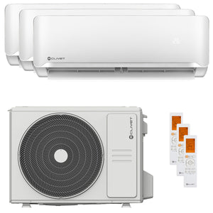 Condizionatore Clivet Essential 2 trial split 12000+12000+12000 BTU inverter A++ unità esterna 7,9