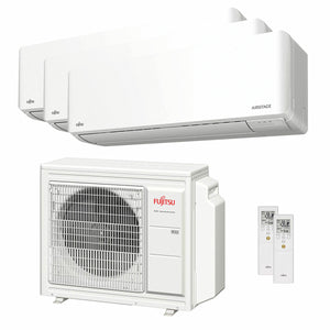 Condizionatore Fujitsu Serie KMCG WiFi trial split 9000+9000+9000 BTU inverter A+++ wifi unità ester
