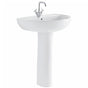 Colonna per lavabo Geberit Colibrì bianco lucido