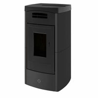 Stufa a pellet EK63 DAILY130++ - gruppo Edilkamin - 12,5 kW ad aria canalizzata Bordeaux EK63