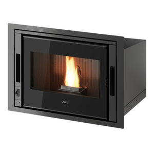 Inserto a pellet per camino CADEL Zefiro 9 ad aria canalizzabile 9 kW - con WiFi