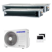 Condizionatore Samsung canalizzabile dual split 9000+18000 BTU inverter A+++ unità esterna 5,2 kW